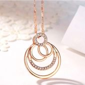  Бижута NIKITA, Колие и Обеци, Crystals from SWAROVSKI®, розово злато, GLORY Brand, Код ZD S023-A 