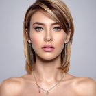 Комплект бижута CANDY HEART с кристали Swarovski®, Multi/ Crystal AB - Бял, Колие и Обеци, Код PR S682