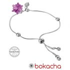 Гривна с кристали Swarovski® EDELWEISS 14мм Ametyst АВ**, Лилав, Код PR B448