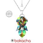 Колие с кристали Swarovski® ROMANCE HEART Vitrail Medium** VM 10 мм, Зелен цвят, Код PR N350