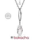 Колие SHINE SWAROVSKI® BRIOLETTE 11мм, Crystal, Бял цвят, Код PR N479