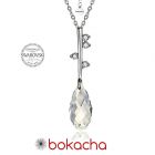 Колие POINT SWAROVSKI® BRIOLETTE 11мм Crystal, Бял цвят, Код ZG PR N421