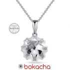Колие с кристали SWAROVSKI® JELLY FISH Crystal - Бял цвят, Код PR N588