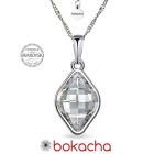 Колие с кристали SWAROVSKI® LEMON 14мм, Crystal, Бял, Код PRFNO N568