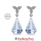 Обеци PASSION Swarovski® Raindrop, Blue Shade**, Син, Код PR E487