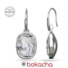 Обеци с кристали SWAROVSKI® GRAPHIC в Crystal - Бял цвят, Код PR E641A