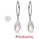 Обеци SHINE SWAROVSKI® BRIOLETTE 11мм Crystal, Бял цвят, Код PR E479