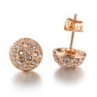 Обеци ЛАДА Swarovski Elements, колекция Zerga, розово златно покритие, Код ZG E464