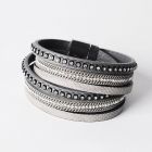 Гривна КЕНИЯ с Австрийски кристали, сив цвят, Unique Boutique, UB B168