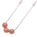 Колие ЕСМЕРАЛДА с Austrian crystals и 18К Розово Златно Покритие, UB Unique Boutique, Код UB N180