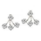 Обеци WHITE STYLE, GLORY Crystals from SWAROVSKI®, Код ZD E021