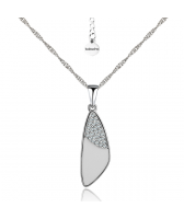 Колие БЕЛЛА с 18К Бяло Злато, Zerga Brand, 18KG N76287