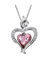 Впечатляващо Колие PURPLE HEART, Антично розово, Crystals from SWAROVSKI®, GLORY Код ZD N045-A