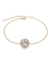 Гривна GOLD CIRCLE с 18К Розово Злато и Австрийски кристали, Zerga Brand ZG B570
