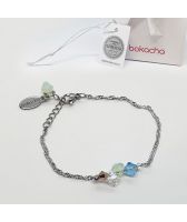 Гривна CANDY SEA с кристали SWAROVSKI® в синьо-зелен цвят, Код PR B702