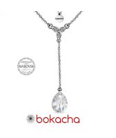 Колие PASSION SWAROVSKI® MINI PEAR Crystal, Бял,12мм, Код ZG PR N426