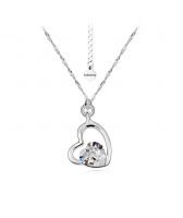 Колие с кристали Swarovski® SWEET HEART Crystal, Бял, Код PR N124
