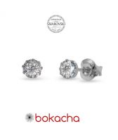 Обеци SWAROVSKI® CHATON, 4 мм, Crystal - Бял цвят, Код PR E618