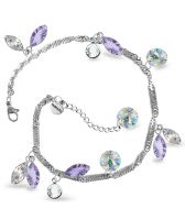 Гривна AMIKOS със SWAROVSKI® MARQUISE, Lavender- Лилав цвят, Код PR B639