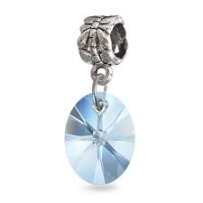 Талисман МАГИЧЕСКИ ОВАЛ от Swarovski® в морско син цвят, Код PR V055