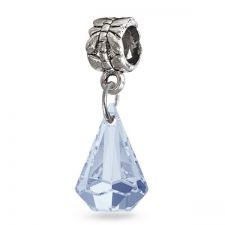 Талисман ДЪЖДОВНА КАПКА от Swarovski® в небесно син цвят, Код PR V057