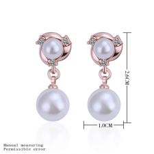 Комплект бижута ПЕРЛЕН БЛЯСЪК, Zerga Jewelry - розово златно покритие, 18KG S15872 