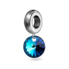 Талисман НЕЖНА ДЪГА от Swarovski® в син цвят с AB ефект, Код PR V079