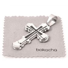 Висулка от стомана КРЪСТ, колекция BokaSTEEL, медицинска стомана, 316L P018 