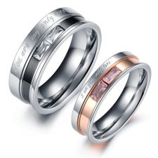 Пръстен ВЕЧНОСТ, халка стомана. Брачни халки! 316L R005