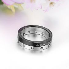 Пръстен МОЯ ЛЮБОВ, халка от стомана. Код: 316L R041M