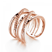 Пръстен HAZEL GOLD с 18К Розово Злато, Crystals Zerga Brand ZG R449-A