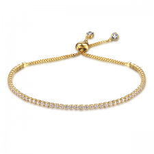 Гривна с кристали SWAROVSKI® ДАКОТА с 18К Жълто Злато, Zerga Brand ZG B454