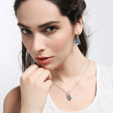 Колие с кристали SWAROVSKI® ДАЯН, ZERGA BRAND, Код ZG N456