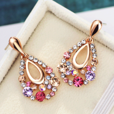 Колие с кристали SWAROVSKI® КЛЕЪР, 18K Златно покритие, ZERGA BRAND, Код ZG N459