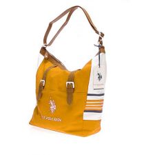 Спортна чанта U.S. Polo Assn в бяло и жълто, Код F283