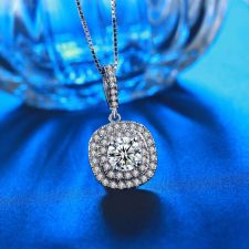 Бижута АТИНА ПАЛАДА НЮ, Колие и Обеци, Swarovski Elements и 18К Бяло Злато, Zerga Brand LUX, Код: ZG S555 