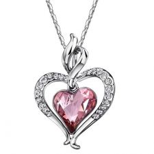 Впечатляващо Колие PURPLE HEART, Антично розово, Crystals from SWAROVSKI®, GLORY Код ZD N045-A