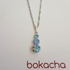 Колие MAGIC с кристали SWAROVSKI® CHATON, Air Blue Opal, Син цвят, Код PR N634