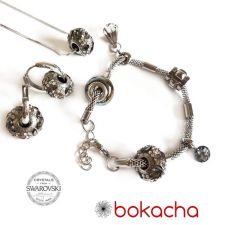 Бижута с талисман БЛЯСЪК В НОЩТА. Колие, Обеци и Гривна, Swarovski® Pave Beads, Код PR S566-3