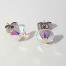 Обеци CANDY XIRIUS Rose с кристали Swarovski® Multi/ Crystal AB - Бял, Неръждаема Стомана, Код PR E591-L