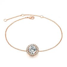 Гривна GOLD CIRCLE с 18К Розово Злато и Австрийски кристали, Zerga Brand ZG B570