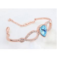 Бижута BLUE POWER, Swarovski Elements, 3 части- Колие, обеци и гривна, ZG S066 FNL