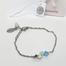 Гривна CANDY SEA с кристали SWAROVSKI® в синьо-зелен цвят, Код PR B702
