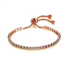 Гривна Дакота с 18К Розово Злато и кристали SWAROVSKI®, Zerga Brand ZG B571