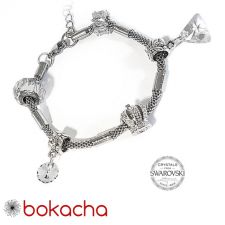 Гривна с талисмани ВЕЧНО ПРИЯТЕЛСТВО, Swarovski® Pave Beads, Код PR B526