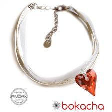 Гривна МАРТЕНИЦА SWAROVSKI® WILD HEART Red Magma**,Червен цвят, Код PR B439B