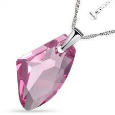 Колие с кристали Swarovski® GALACTIC 19мм Light Rose - Розов, Код PR N540
