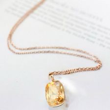 Луксозно Колие SAVANA, GLORY SWAROVSKI® Crystals с розово злато, Код ZD N075