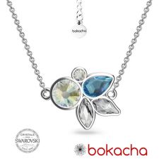 Колие DIVNA с кристали SWAROVSKI®, Multi / Aquamarine AB, Светло син цвят, Код PR N666
