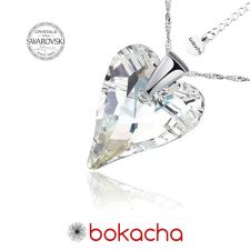 Колие с кристали Swarovski® WILD HEART Crystal 17 мм, Бял цвят, Код PR N410